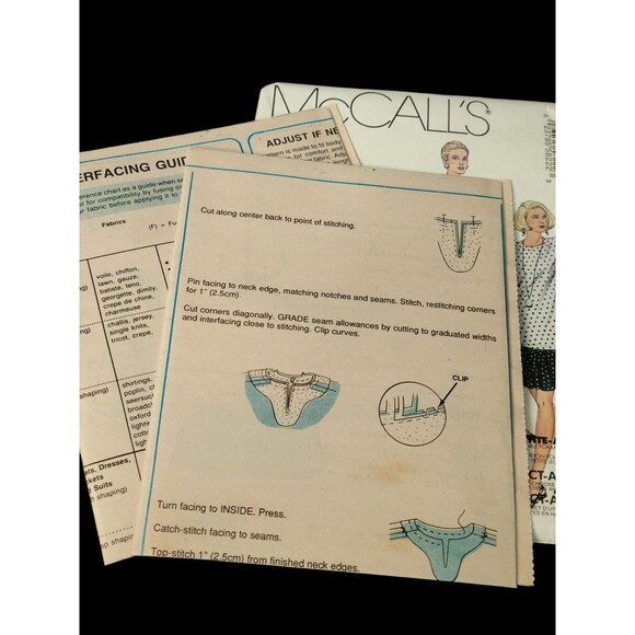 McCall's Non-Stop Wardrobe pattern 5822 Misses Jacket Top Skirt Sz 10-12 uncut - Picture 5 of 6